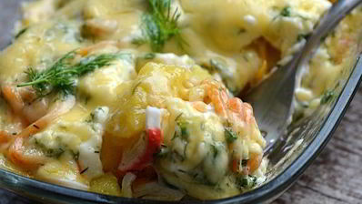 горячий картофельный салат