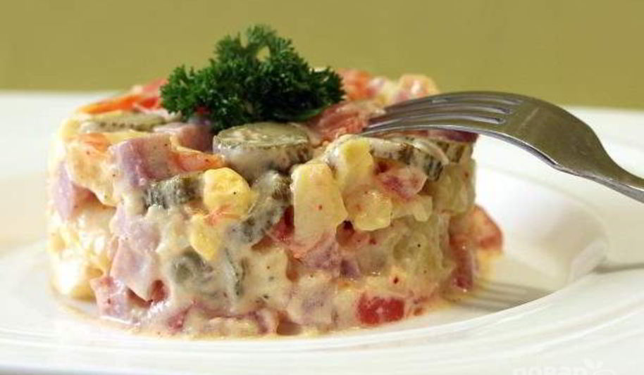 Рецепт интересного картофельного салата