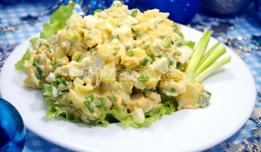 Рецепт картофельного салата на рождество