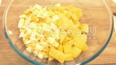 картофельный салат на рождество