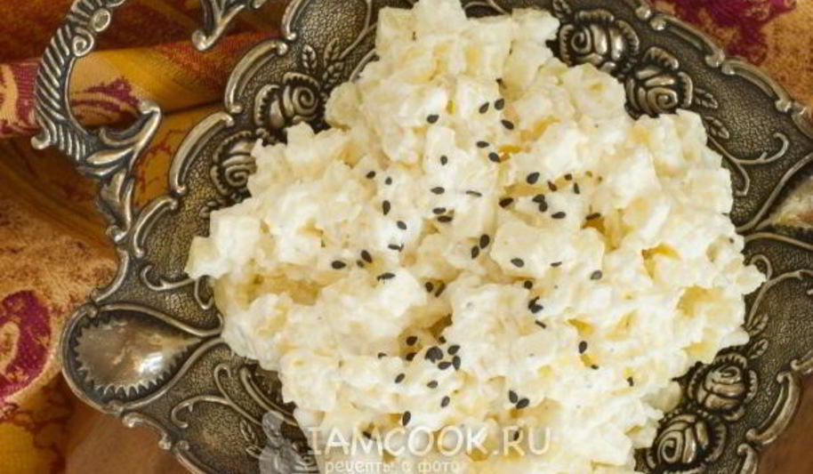 Рецепт картофельного салата с адыгейским сыром