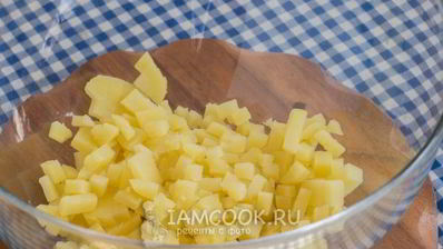 картофельный салат с адыгейским сыром