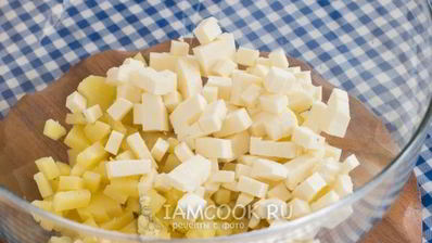 картофельный салат с адыгейским сыром