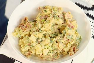 Картофельный салат с беконом