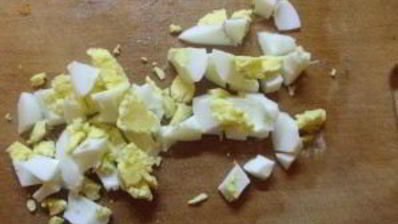 картофельный салат с кальмарами