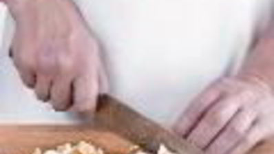 картофельный салат с креветками