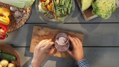 картофельный салат с луково-чесночной заправкой