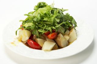 Картофельный салат с облепиховой заправкой