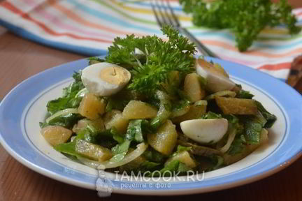 Картофельный салат с щавелем