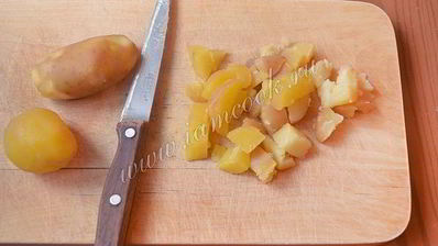 картофельный салат с щавелем