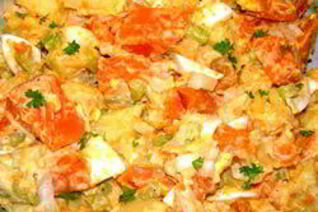 Картофельный салат с ямсом