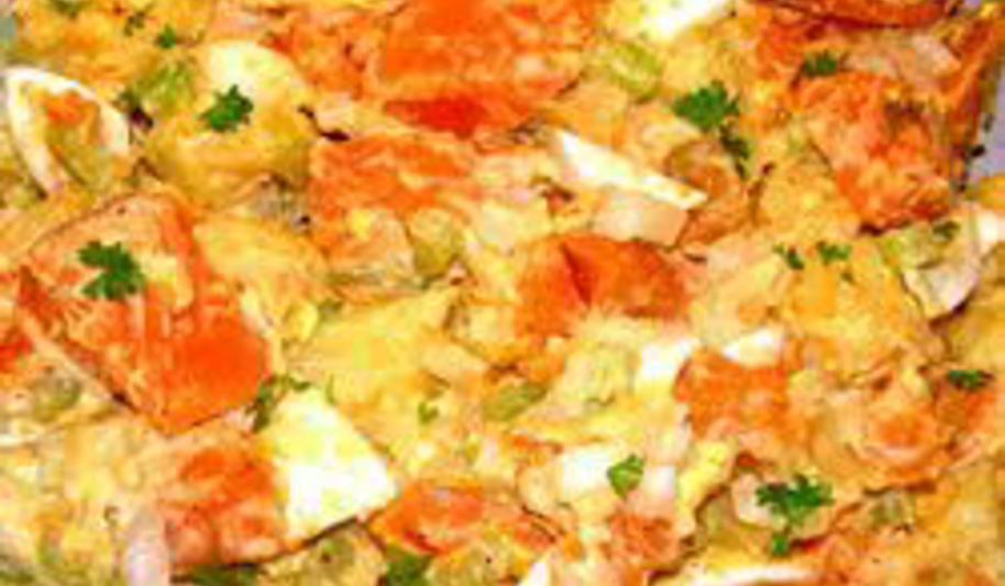 Рецепт картофельного салата с ямсом