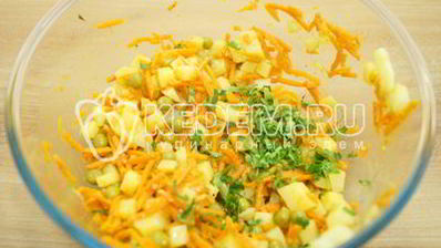 салат из картофеля с морковью по-корейски