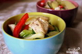 Салат с картофелем и курицей