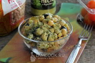 Салат с картофелем и нутом