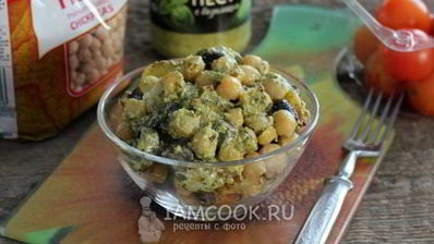 салат с картофелем и нутом