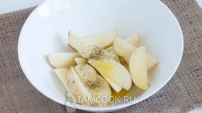 салат с запеченным картофелем