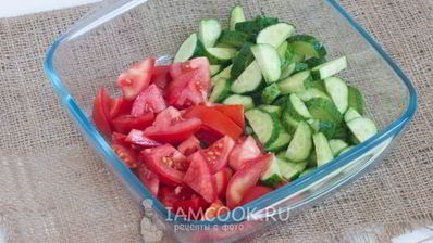 салат с запеченным картофелем