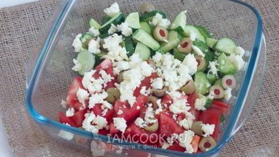 салат с запеченным картофелем