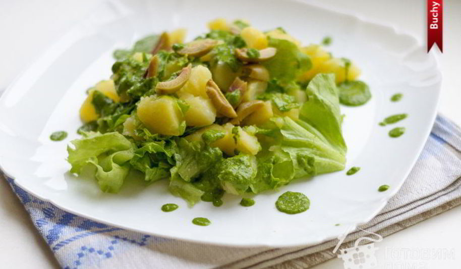 Рецепт теплого картофельного салата