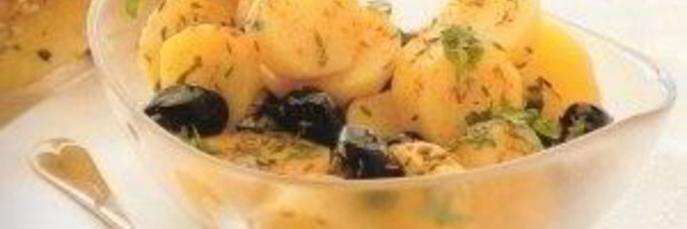 Тунисский картофельный салат с оливками