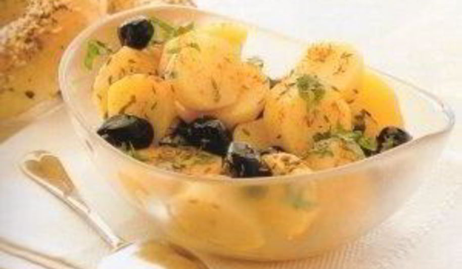 Рецепт тунисского картофельного салата с оливками