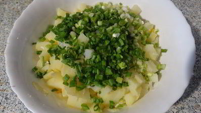 зимний картофельный салат
