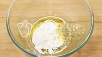 новогодний салат с ветчиной и сыром