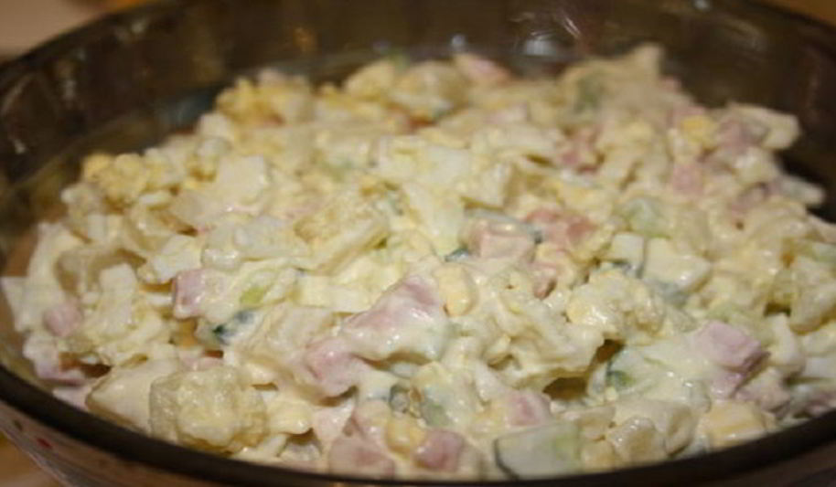 Рецепт диетического салата оливье