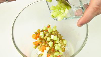 говяжий язык с оливье