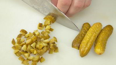 говяжий язык с оливье