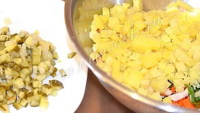 оливье копченый