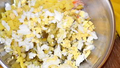 оливье копченый