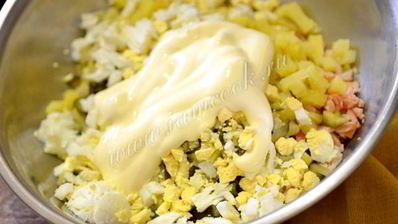 оливье копченый