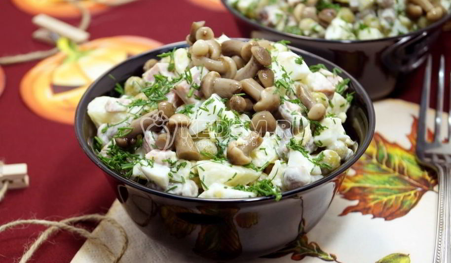 Рецепт оливье на хэллоуин