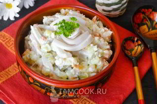 Оливье с кальмарами