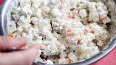 оливье с курицей