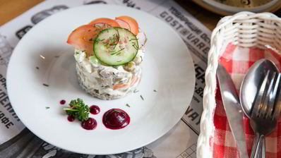 оливье с курицей