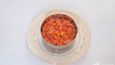 оливье с семгой