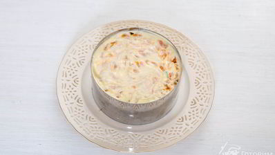 оливье с семгой