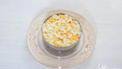 оливье с семгой