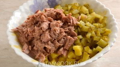 оливье с тунцом