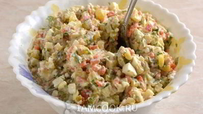 оливье с тунцом