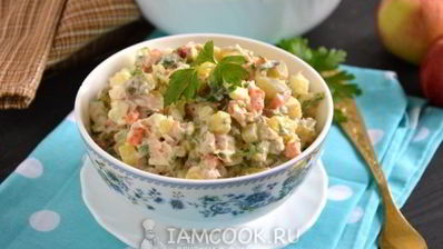 оливье с тунцом