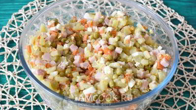 оливье с ветчиной