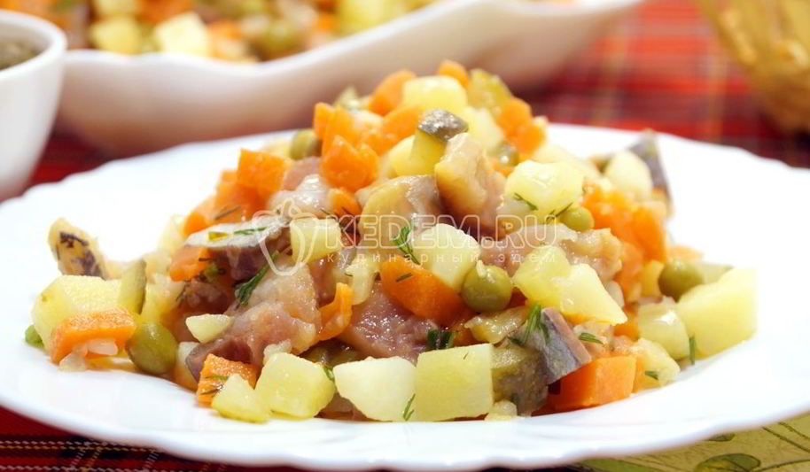 Рецепт постного оливье