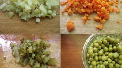 постный салат оливье