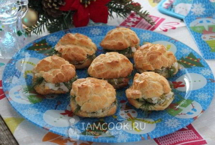 Профитроли с Оливье