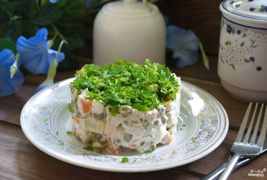 Салат Оливье оригинальный