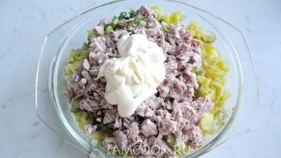салат оливье с индейкой